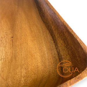 Bandeja DE SERVICIO DE MADERA cuadrada hecha a mano para exhibir alimentos o artículos decorativos - Product Image 6