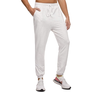 Pantalon de jogging décontracté évasé pour homme, personnalisé, de haute qualité, respirant, taille élastique, 100 % coton, léger, délavé à la pierre - Product Image 1
