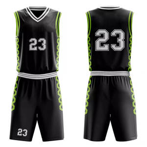 Uniformes de Baloncesto de Verano de Alta Calidad, Personalizados para Escuelas Secundarias, 100% Poliéster Transpirable, Unisex, Manga Corta, Descuento Total - Product Image 5