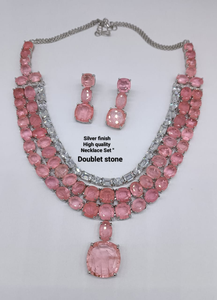 Conjunto de Joyería de Moda de Alta Calidad y Lujo Premium, Collar con Acabado Plateado para Bodas y Fiestas, Hermosos Colores - Product Image 4