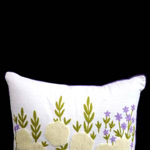 Housse de coussin à motif floral magnifique, tissu en coton slub, écologique, douce, housse de coussin, housse de coussin pour vente chaude - Product Image 2