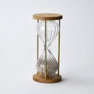 Luxury Metal Hourglass Timer High End Home Office Desk Table Elegant <b>Sand</b> Display Accent <b>Art</b> Style Premium Finish - Product Image 4