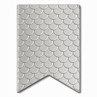 Étiquettes personnalisées en métal platine mat en forme de marque-page pour flacons de parfum, autocollant en aluminium gaufré effet écailles de poisson