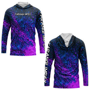 Camiseta de Pesca Personalizada para Hombre, Transpirable, de Secado Rápido, con Capucha, Manga Larga, Protección UV, Ropa de Pesca 2026 - Product Image 1