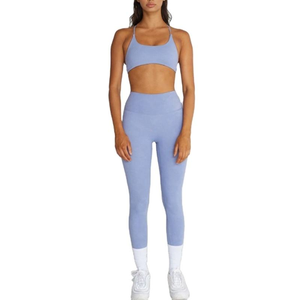 Ensemble de yoga sans couture de haute qualité Ensemble de yoga d'entraînement de fitness Ensembles de yoga pour femmes 2 pièces - Product Image 4