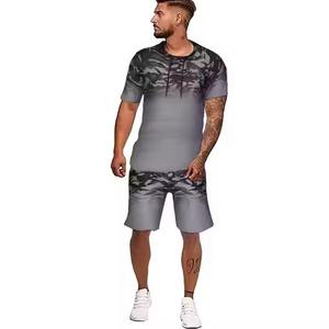 Ensemble de vêtements d'été pour homme, respirant, t-shirt et short de course à pied pour homme, hauts et pantalons à manches courtes - Product Image 3