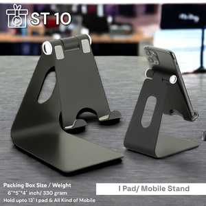 Luxury Alloy 360-Degree Rotating Adjustable Foldable Portable <b>Desktop</b> Live Streaming Phone Pad <b>Stand</b> Holder Customized Logo - Product Image 6