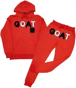 ชุดวอร์มผ้ากำมะหยี่ปักลายและชุดวอร์มแนวสตรีทผลิต - Product Image 1