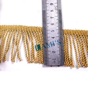 Vente en gros OEM de glands de luxe Frange de lingot plaqué de haute qualité pour vêtement utilisation décorative approvisionnement en vrac direct - Product Image 1