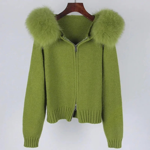 Sudadera con capucha de gran tamaño para mujer GSM 470 personalizada de alta calidad, jersey de lana pesada bordado para invierno teñido liso para mujer - Product Image 2