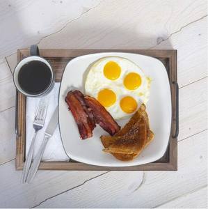 ถาดเสิร์ฟไม้ธรรมชาติเป็นมิตรกับสิ่งแวดล้อมพร้อมที่จับโลหะสำหรับบาร์ร้านอาหารและโต๊ะกาแฟ - Product Image 5