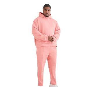 Dernier modèle de survêtement d'été OEM pour hommes avec logo personnalisé Baggy Pullover Survêtement 2 pièces Nouveau style pour hommes Poids lourd - Product Image 1