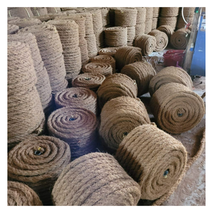 Cuerda de fibra de coco duradera, cuerda de fibra trenzada natural Cuerda de fibra de coco biodegradable ecológica para decoración interior y exterior - Product Image 1