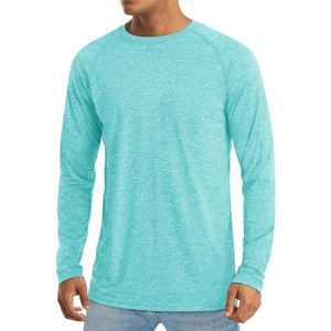 Camisas de hombre de manga larga de secado rápido hechas a medida de color sólido/camisas de hombre de protección UV de secado rápido de última llegada de alta calidad - Product Image 6