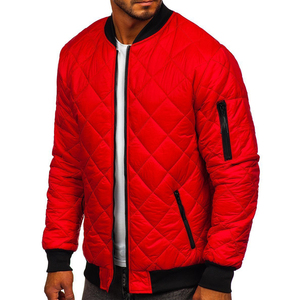 แจ็คเก็ตพัฟเฟอร์ผู้ชายแบบเบา ดีไซน์ตามสั่ง OEM ลายควิลท์เพชร สำหรับฤดูหนาว อุ่น ระบายอากาศ กันลม ผลิตจากโพลีเอสเตอร์ สไตล์ลำลอง - Product Image 2