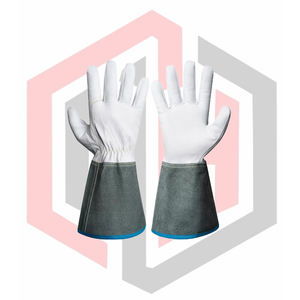 Leather Working Gloves Long Cuff Full Safety Gloves Anti-static Customizable Flexible Breathable Tear-Resistant Wear-Resistant - Product Image 1