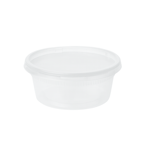 ProTakeOut - Juego de 240 Recipientes de Plástico PP Resistentes (Serie Saver) de 8 oz con Tapas, 4.63x1.57 (24/40), Aptos para Microondas, para Almacenamiento de Alimentos - Product Image 2