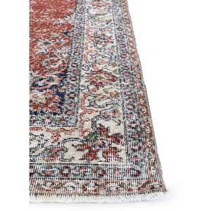 Alfombra Vintage de Lana 9x12 Roja y Naranja, Anudada a Mano, con Diseño de Medallón y Patrones Abstractos Rectangulares para Entrada, Pasillo o Recibidor - Pae-2623 - Product Image 4