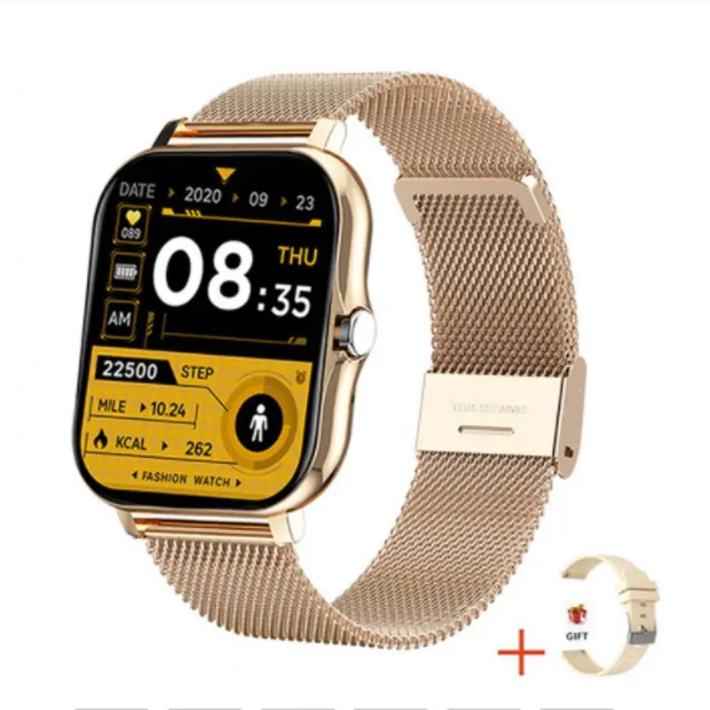 GT20 Smart Watch Full Screen Touch Women Sports Fitness Tracker Bluetooth Call Heart Rate Monitoring Pedometer Smartwatch Men