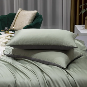 ชุดผ้าปูที่นอนผ้าฝ้ายลายเรขาคณิต500TC ไม่ก่อให้เกิดอาการแพ้สไตล์ยุโรปอเมริกันดีไซน์หรูหราปลอกผ้านวม - Product Image 5