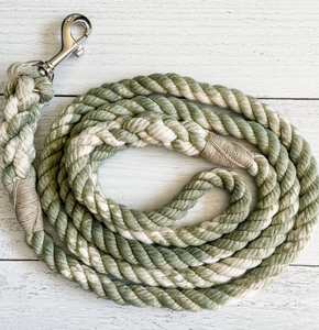 Laisse pour chien en corde de coton ombrée faite à la main, durable et élégante, pour la promenade et l'entraînement - Product Image 3