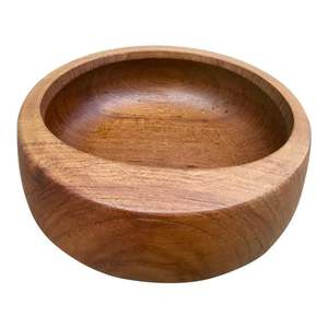 Cuenco de madera tallado a mano raro largo de moda cuenco de exhibición de ventana de restaurante y cuenco decorativo de mesa de cocina para servir frutas - Product Image 3