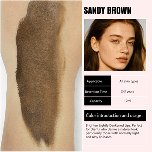 مجموعة 5 قطع أصباغ هجينة ممزوجة باللون الذهبي، حبر وشم حواجب شبه دائم معتمد من REACH لتقنية المايكروبليدنج - Product Image 6