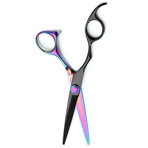 Tijeras de Peluquería Profesionales de Primera Calidad, Recubiertas de Titanio y Negras, Tijeras de Corte de Pelo de 5.5 Pulgadas con Tornillo Ajustable de Acero Metálico - Product Image 5