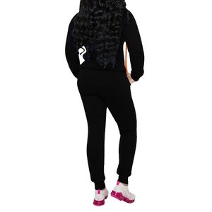 Conjunto Deportivo de Felpa Francesa para Mujer, Sudadera Corta con Estampado Puff y Cremallera, Transpirable, y Pantalones Deportivos, Chándal para Mujer - Product Image 3
