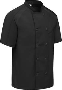 เสื้อโค้ทเชฟควบคุมความชื้นที่มีน้ำหนักเบาเหมาะสำหรับสถานีปิ้งย่างผ่านร้อนและผ้าแห้งเร็ว OEM ร้านอาหารและบาร์จำนวนมาก - Product Image 5