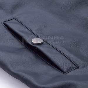 Chaqueta de Cuero para Hombre de la Mejor Calidad, con Logotipo Frontal, Colores y Tallas Personalizadas, Chaquetas de Cuero de Invierno al por Mayor - Product Image 6