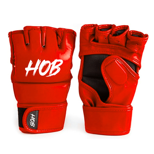 Guantes MMA estampados de cuero puro Top 100% para hombres Guantes de entrenamiento elásticos cómodos con logotipo personalizado - Product Image 2
