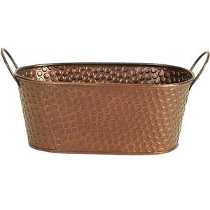 Pabrik langsung grosir vas bunga logam dengan nada ganda peralatan meja putih & emas polesan bunga dekoratif ruang tamu - Product Image 5