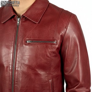 High Quality Men's Stylish Genuine Leather Bomber Jacket Casual High Street Design <b>Camouflage</b> Windproof Waterproof Winter Unisex - Product Image 4