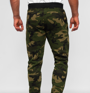 OEM Wholesale Men's Slim Fit Sweatpants Quick Dry Mid Sport Baggy Outdoor Street Stacked Pattern Custom Logo Design <b>Plain</b> Dyed - Product Image 2