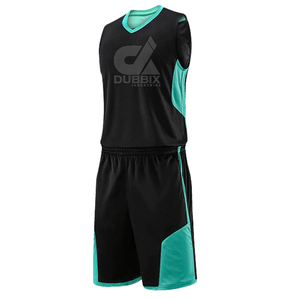 Tenues de basket-ball personnalisées de haute qualité pour adultes 2024, 100% polyester respirant, tailles plus grandes, uniformes imprimés en gros - Product Image 3