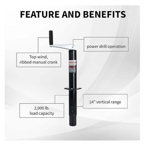 VIRTIONZ 2000 lbs a-frame Topwind römork krikosu damla bacak ayak plakası olmadan (römork krikosu 1 PK) - Product Image 2