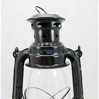 Lanterne marine vintage en fer noir de 32 cm, style bateau, lampe à huile suspendue faite à la main, objet de décoration intérieure, collection nautique antique
