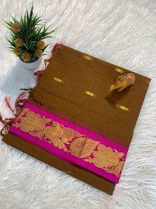 Haute demande superbe vêtements ethniques fantaisie Look coton Sari le plus à la mode exportation dernière Blouse exclusive tenue de fête de mariée pour les femmes - Product Image 3