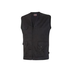 Chaleco de Algodón Elástico con Múltiples Bolsillos, Ropa de Trabajo de Carbono, Negro, CHICA, - Product Image 1