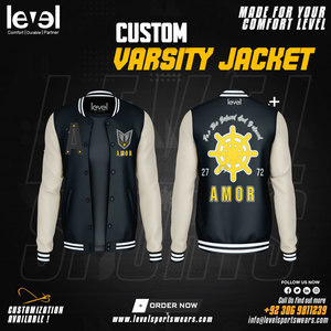 OEM personnalisé hiver Vintage école collège hommes vestes manteau laine Letterman grande taille culture université veste homme - Product Image 4