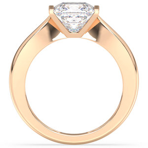 REYES alta calidad oro amarillo princesa corte Moissanite solitario anillo al por mayor 925 plata esterlina Unisex joyería fina - Product Image 6