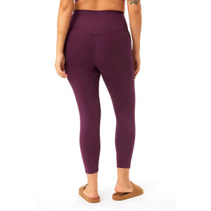 Wholesale Solid Mid-Waisted Women's <b>Leggings</b> Gym Pants Quick Dry Fitness Customizable Logo <b>Pockets</b> Casual Print Seamless - Product Image 5