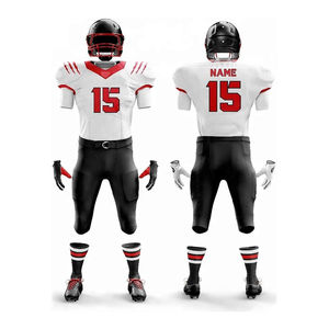 Uniforme de football américain de haute qualité pour les sports d'équipe compétitifs, respirant, imprimé, taille plus, évacuation de l'humidité, 100% - Product Image 3