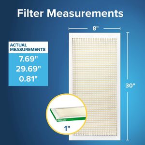 Filtre à air pour fournaise AC Filtrete 8x30x1, MERV 8, MPR 700, efficace contre les pollens, ne gêne pas le flux d'air, lot de 4 - Product Image 5