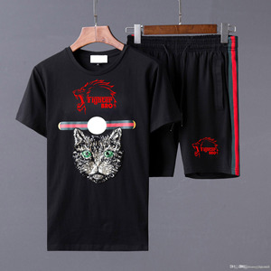 Conjunto de camiseta y pantalón corto para hombre, conjunto de verano, chándal personalizado Unisex para mujer, chándal de algodón de 2 piezas - Product Image 6