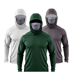 Fashion Breathable 100% Polyester Quick Dry <b>Men's</b> <b>Long</b> <b>Sleeve</b> UPF 50 Hoodies Sublimation Fishing Jersey Hiking <b>Shirts</b> - Product Image 3