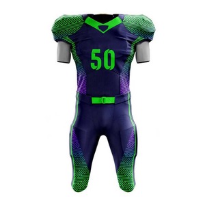 Uniformes de Fútbol Americano Personalizados de la Mejor Calidad para Adultos, Ropa Deportiva Transpirable para Equipos, Tallas Grandes, 100% Poliéster Antibacteriano - Product Image 1