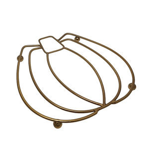 Great Design Metal Wire <b>Trivet</b> With Gold Color Tabletop Heat Resistance <b>Pan</b> & Hotpot Protective <b>Trivet</b> Handmade Bulk - Product Image 5