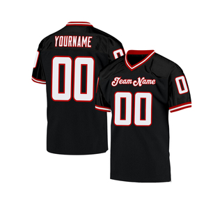 Venta al por Mayor de Camisetas de Fútbol Americano Blancas, Transpirables, de Secado Rápido, Ligeras, 100% Poliéster, Unisex, Servicio Personalizado OEM - Product Image 1